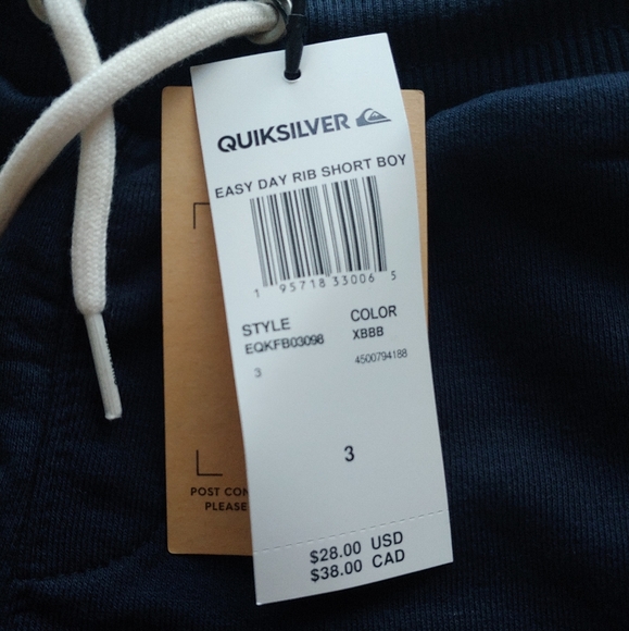 QUIKSILVER NEW Toddler Easyday Sweats Shorts - Picture 8 of 11